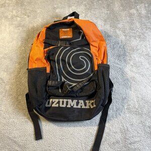 Naruto Shippuden Collection VTG 2002 Skate Straps Backpack Uzumaki Anime EUC Y2K